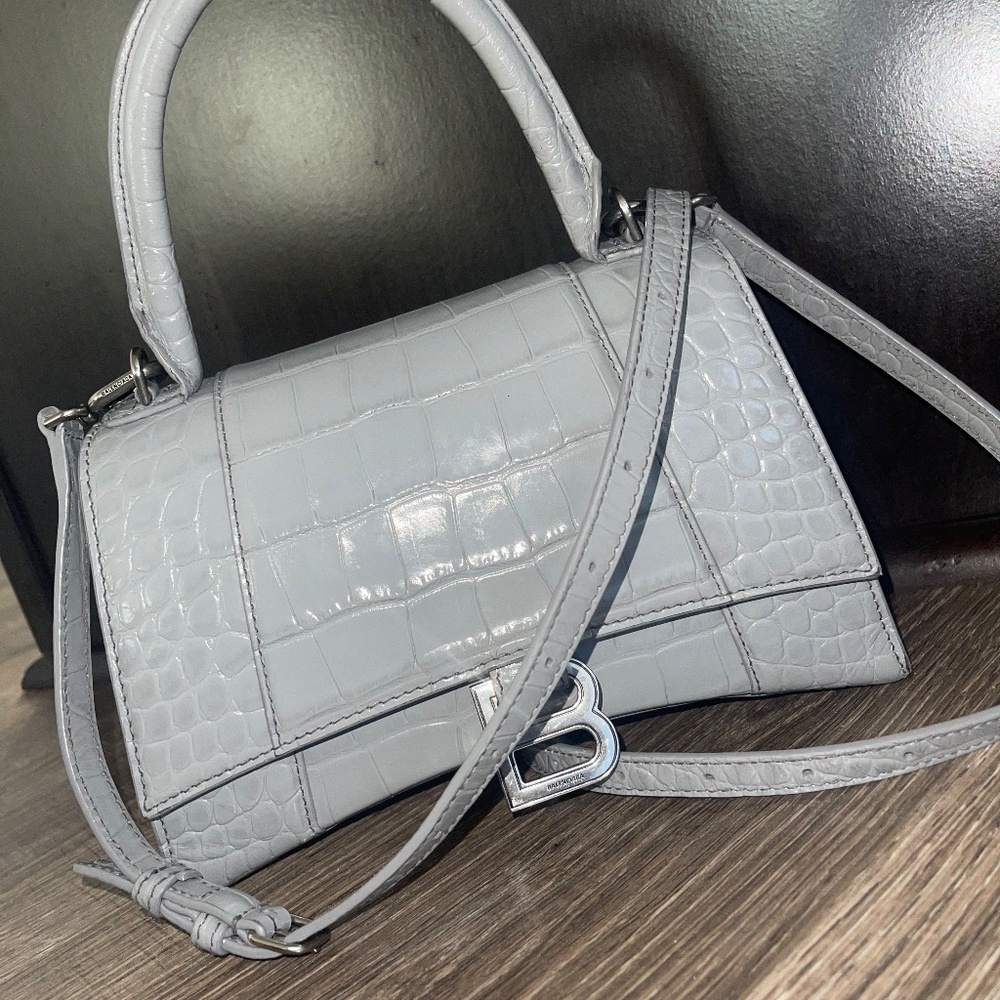 AUTHENTIC Balenciaga small hourglass top handle handbag